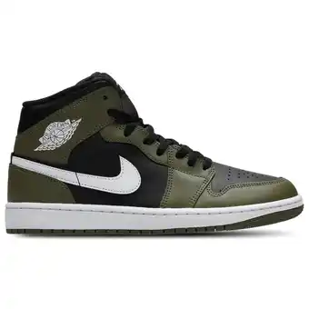 Foot Locker Jordan Aj1 Sneakers Heren - Zwart - Maat 42.5 - Leer aanbieding