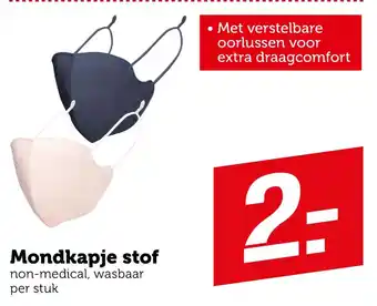 Coop Mondkapje stof aanbieding