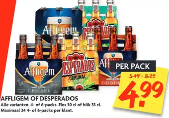 Dekamarkt Affligem of desperados aanbieding