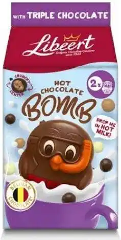 Intratuin Libeert chocolade bom Choco triple chocolate 80 gr 2 stuks aanbieding