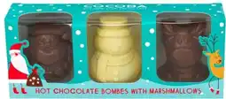 Intratuin Chocoba Chocolate hot chocolate bombes met Kerstfiguren 3 stuks aanbieding