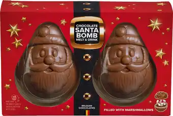 Intratuin Ickx chocoladebom Santa melk 100 gr 2 stuks aanbieding