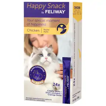 Pets Place Feliway Happy Snack - Kattensnack - Kip 24x15 g aanbieding