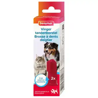 Pets Place Beaphar Vingertandenborstel - Gebit - 2 stuks aanbieding