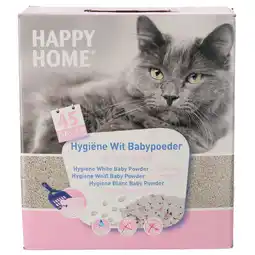 Pets Place Happy Home Kattenbakvulling Met Baby Poeder - Kattenbak - 10 l aanbieding