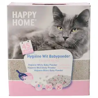 Pets Place Happy Home Kattenbakvulling Met Baby Poeder - Kattenbak - 10 l aanbieding