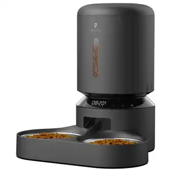 Pets Place Petlibro Granary Automatische Dubbele Voerbak - Kattenvoerbak - 5 l Zwart aanbieding