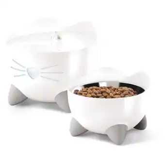 Pets Place Catit Pixi Fountain Combo Kit - Kattendrinkbak - Wit aanbieding