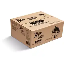 Pets Place Felix Multibox Elke Dag Feest Mix Selectie In Gelei - Kattenvoer - Rund Tonijn Kip 120x85 g aanbieding