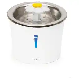 Pets Place Catit Led Flower Fountain Rvs - Kattendrinkbak - Ø21x20 cm Wit aanbieding