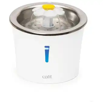 Pets Place Catit Led Flower Fountain Rvs - Kattendrinkbak - Ø21x20 cm Wit aanbieding