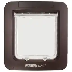 Pets Place Sureflap Huisdierluik - Kattenluik - 27.2x13.5x31.7 cm 2.2 kg Bruin aanbieding