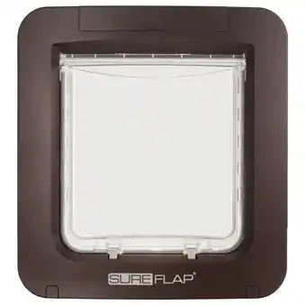 Pets Place Sureflap Huisdierluik - Kattenluik - 27.2x13.5x31.7 cm 2.2 kg Bruin aanbieding