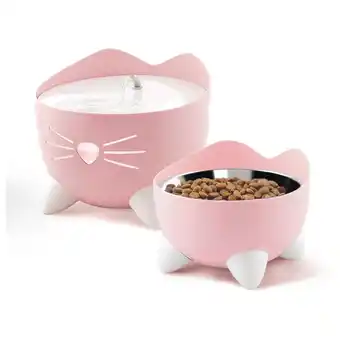 Pets Place Catit Pixi Fountain Combo Kit - Kattendrinkbak - Pink Wit aanbieding