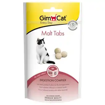 Pets Place Gimcat Malt Tabs - Kattensnack - Malt 40 g aanbieding