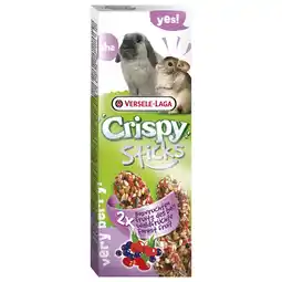 Pets Place Versele-Laga Crispy Sticks Konijn Bosvruchten - Konijnensnack - Fruit 2x55 g aanbieding