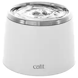 Pets Place Catit Drinkfontein - Kattendrinkbak - 2 l Wit Edelstaal aanbieding