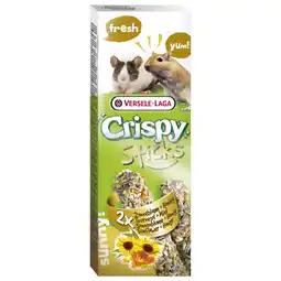 Pets Place Versele-Laga Crispy Sticks Gerbil&Muis Zonnebloem - Knaagdiersnack - Natuur 2x55 g aanbieding