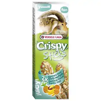 Pets Place Versele-Laga Crispy Sticks Hamster&Eekhoorn - Knaagdiersnack - Fruit 2x55 g aanbieding