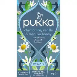 Etos Pukka organic chamomille vanille&manuka aanbieding