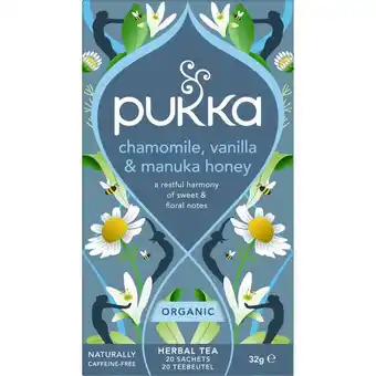 Etos Pukka organic chamomille vanille&manuka aanbieding