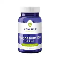 Etos Vitakruid Magnesium 150 Malaat Tabletten 30 stuks aanbieding