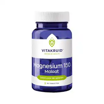 Etos Vitakruid Magnesium 150 Malaat Tabletten 30 stuks aanbieding