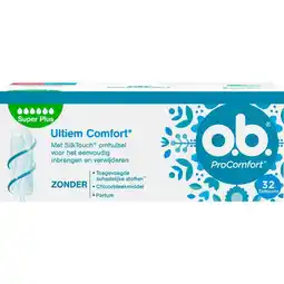 Etos o.b. ProComfort Super Plus 32 stuks aanbieding