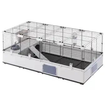 Pets Place Ferplast Modular 3 Kooi - Kooi & Hok - 144x72x56 cm Zwart Grijs aanbieding