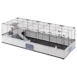 Pets Place Ferplast Modular 4 Kooi - Kooi & Hok - 179x72x56 cm Zwart Grijs aanbieding
