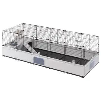 Pets Place Ferplast Modular 4 Kooi - Kooi & Hok - 179x72x56 cm Zwart Grijs aanbieding