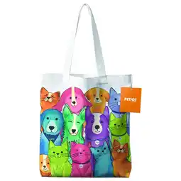Pets Place Petjoy Happytote Boodschappentas - Petfamily - Cadeau Overig - 31x37x0.3 cm Multi-Color aanbieding
