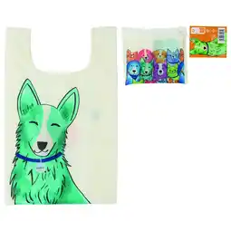 Pets Place Petjoy Happycarry Opvouwbare Boodschappentas - Luna - Cadeau Overig - 11x14x0.75 cm Groen aanbieding