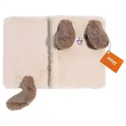 Pets Place Petjoy Puffy-Fluff Notitieboek - Cadeau Overig - 13.7x18x2.5 cm Beige aanbieding
