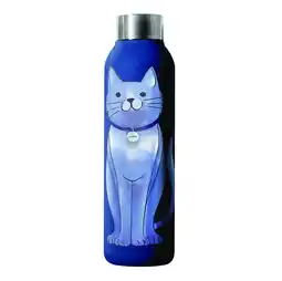 Pets Place Petjoy Drinkfles Purrfect - Cadeau Overig - Ø7.2x22.5 cm 500 ml Blauw aanbieding