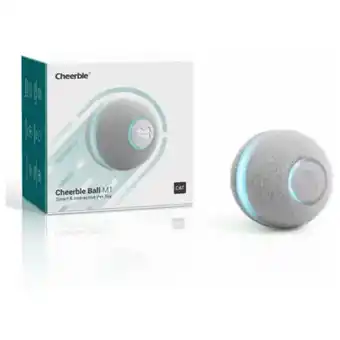 Pets Place Cheerble M1 Interactieve Kattenbal - Kattenspeelgoed - Grijs aanbieding