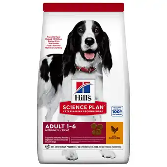 Pets Place Hill's Canine Adult Medium Breed - Hondenvoer - Kip 14 kg aanbieding