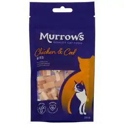 Pets Place Murrows Mix Snack - Kattensnack - Kip Kabeljauw 50 g aanbieding