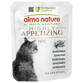 Pets Place Almo Nature Hfc Highly Appetizing - Kattenvoer - Sardines 50 g aanbieding