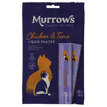 Pets Place Murrows Liquid Snack - Kattensnack - Kip Tonijn 8x10 g aanbieding
