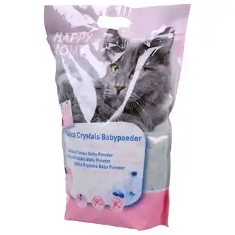 Pets Place Happy Home Kattenbakvulling Silicagel Met Babypoeder - Kattenbakvulling - 5 l 1.9 kg aanbieding