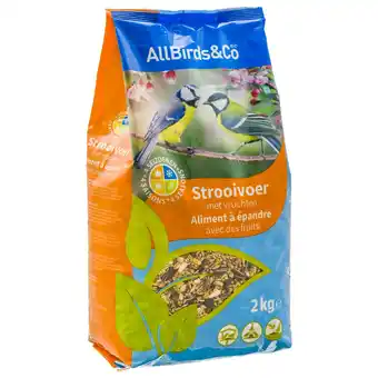 Pets Place Allbirds&Co Strooivoer Met Vruchten - Tuinvogelvoer - 2 kg aanbieding