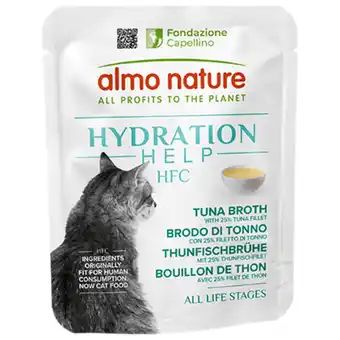 Pets Place Almo Nature Hfc Hydratation Help - Kattenvoer - Tonijn Tonijnfilet 50 g aanbieding