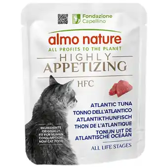 Pets Place Almo Nature Hfc Highly Appetizing - Kattenvoer - Atlantische Tonijn 50 g aanbieding