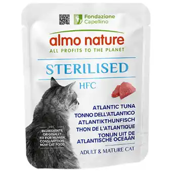 Pets Place Almo Nature Hfc Sterilised - Kattenvoer - Atlantische Tonijn 50 g aanbieding