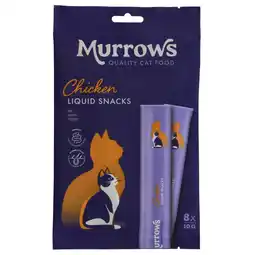 Pets Place Murrows Liquid Snack - Kattensnack - Kip 8x10 g aanbieding
