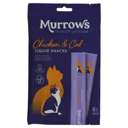 Pets Place Murrows Liquid Snack - Kattensnack - Kip Kabeljauw 8x10 g aanbieding