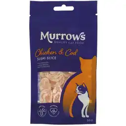 Pets Place Murrows Sushi Rol - Kattensnack - Kip Kabeljauw 50 g aanbieding