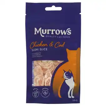 Pets Place Murrows Sushi Rol - Kattensnack - Kip Kabeljauw 50 g aanbieding