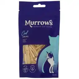 Pets Place Murrows Kabeljauwreepjes - Kattensnack - Kabeljauw 50 g aanbieding